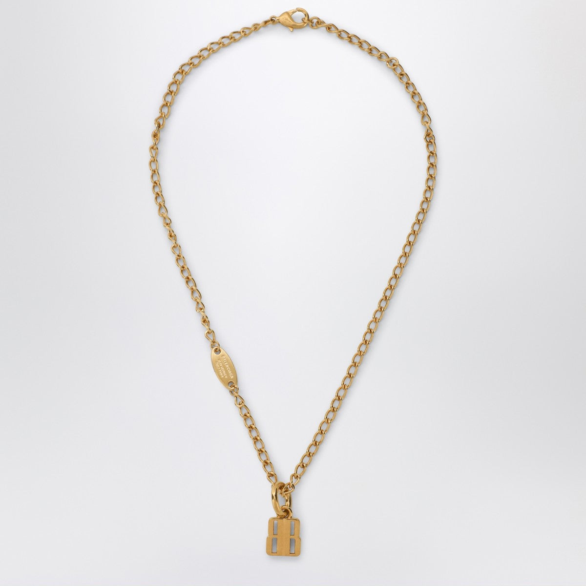 Balenciaga Nano necklace in gold brass